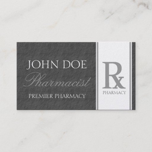 Customizable Pharmacist Prescription Compounding Pharmacy Business Card