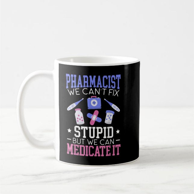 Pharmacist Prescription Pharmacy Assistant Medical Coffee Mug (Left)