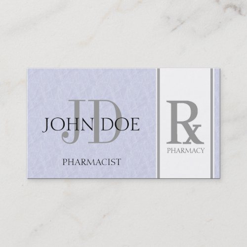 Pharmacist/Prescription Pharmacy Light Sky Blue Business Card Templates