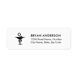 Pharmacist Return Address Label