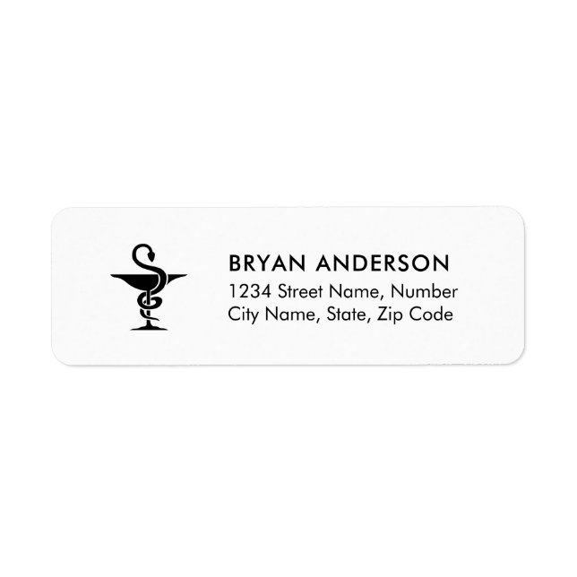 Pharmacist Return Address Label (Front)