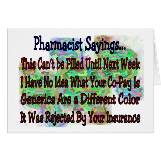 Pharmacist sayings "You Know You're Pharmacist IF" (Front Horizontal)
