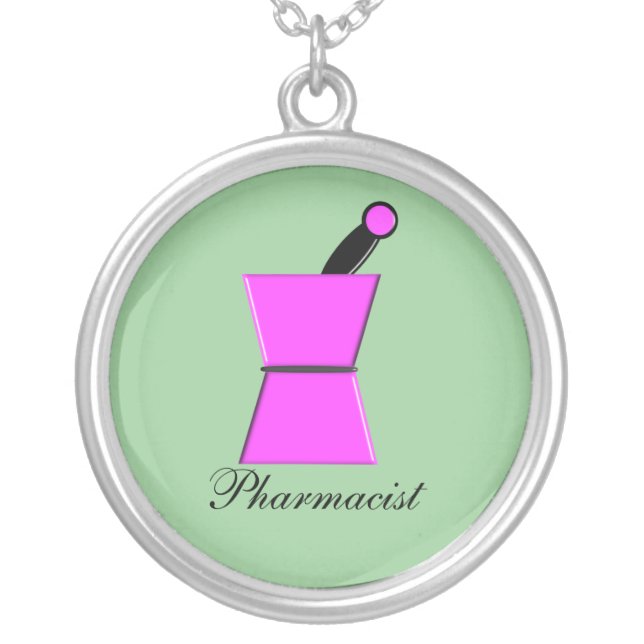 Pharmacist Sterling Pendant (Front)