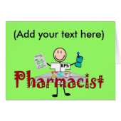 Pharmacist Stick Person--Gifts (Front Horizontal)