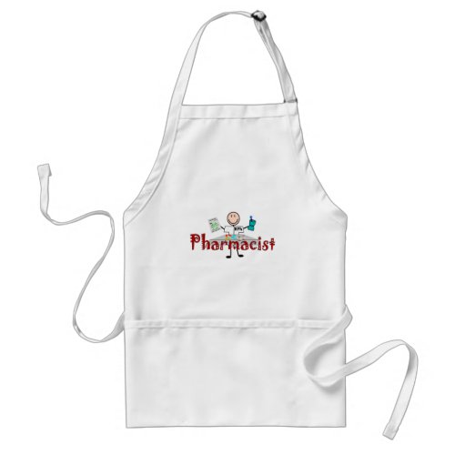 Pharmacist Stick Person__Gifts Adult Apron