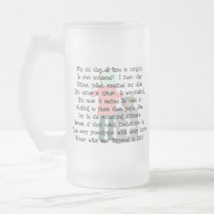 Pharmacist Story Art Gifts "Candy Heart Rx's" Frosted Glass Beer Mug