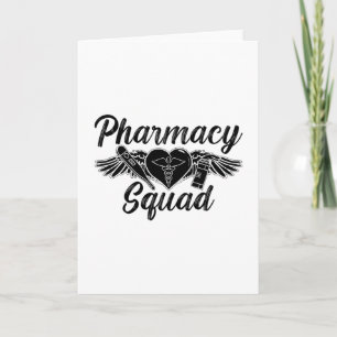Pharmacist Technician Medicine Tech Pharmacy Squad Card