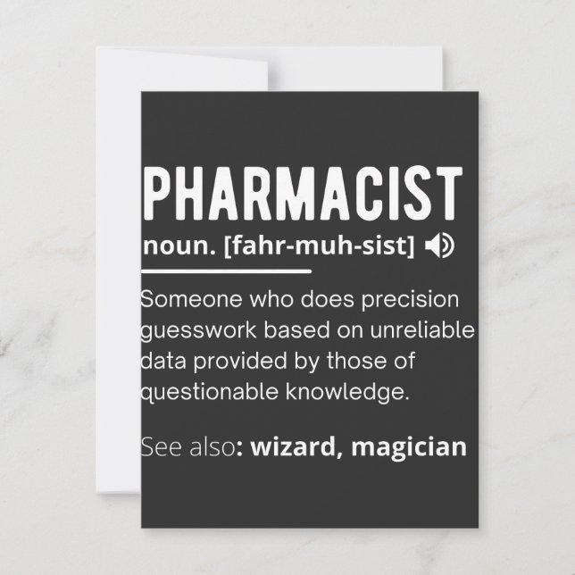 pharmacist thank you card (Front)