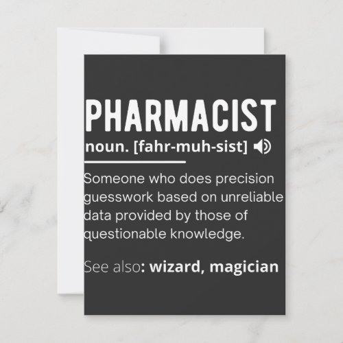 pharmacist thank you card
