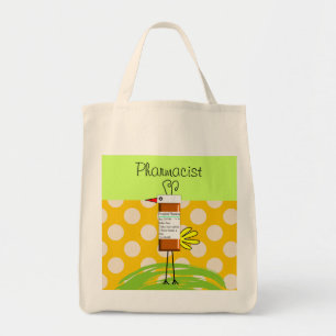 Pharmacist Whimsical Rx Bird Tote Bag