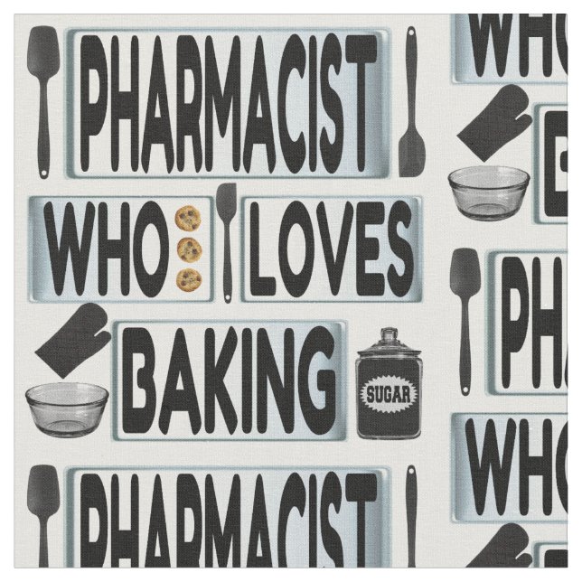 Pharmacist Who Loves Baking Fabric (Close Up)