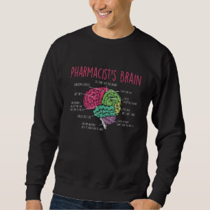 Pharmacist's Brain - Pharmacist Pharmacy Technicia Sweatshirt
