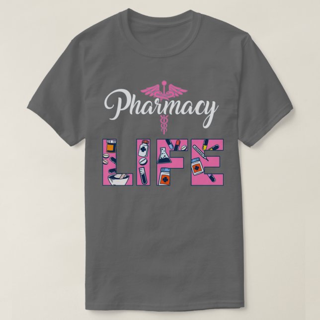 Pharmacists Gift Print Pharmacy Tech Medical Stude T-Shirt (Design Front)