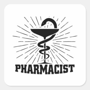 Pharmacists Pharmacy Student Pharmacy Gift Square Sticker