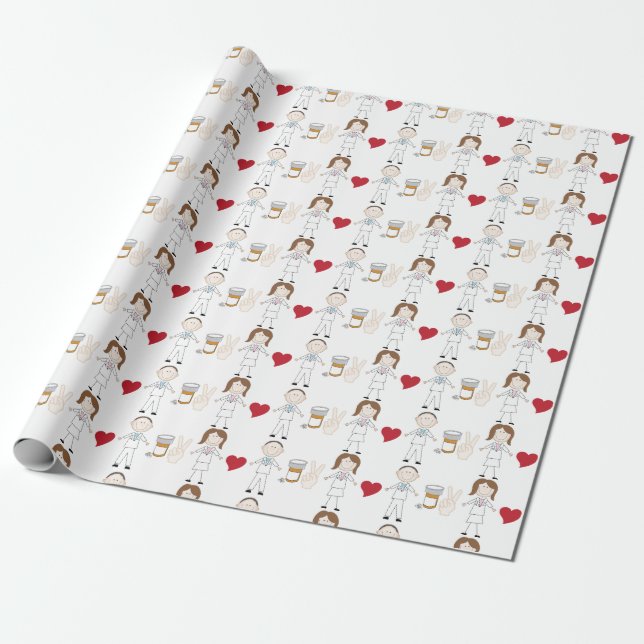 Pharmacists Wrapping Paper (Unrolled)