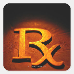 Pharmacology Symbol Square Sticker