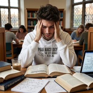 Pharmacology The Struggle Is Real Funny Pharmacy  Hoodie