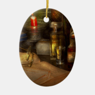Pharmacy - A long tiring night Ceramic Ornament