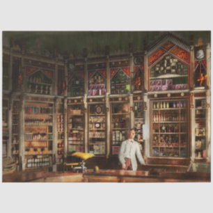 Pharmacy - A Russian Pharmacy 1885 Tissue Paper