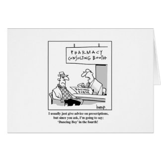 Pharmacy advice cards