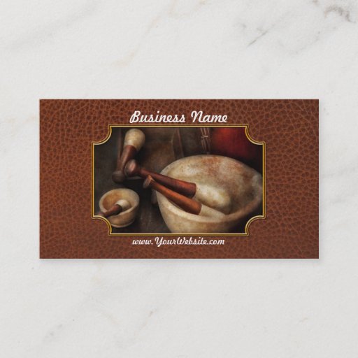 Customizable Pharmacy - Back to the grind Business Cards