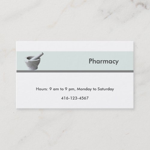 Pharmacy Business Card