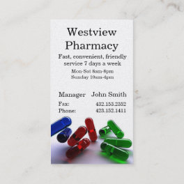 Pharmacy Business Card