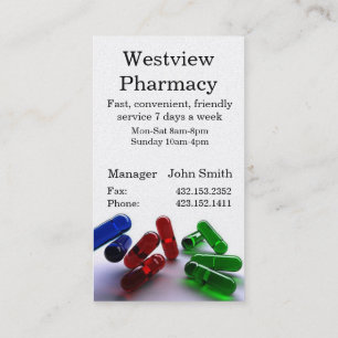 Pharmacy Business Card