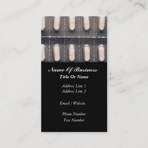 Customizable Pharmacy Business Card