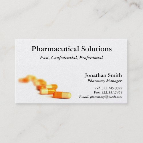 Pharmacy Buisness Card Business Cards