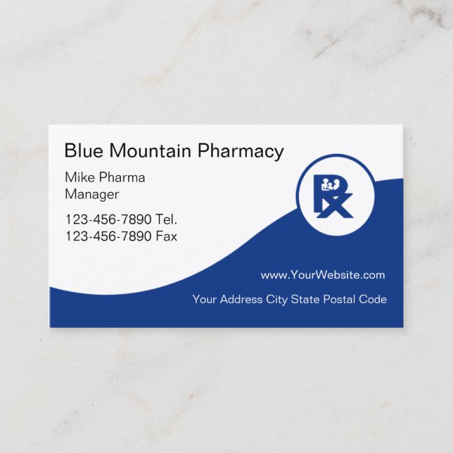 Pharmacy Business Cards (Front)