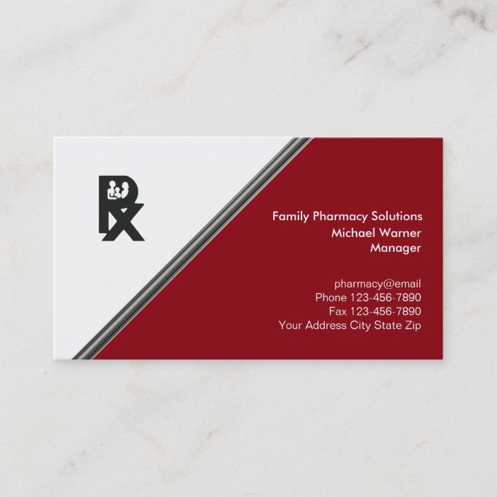 Pharmacy Business Cards | Zazzle.com