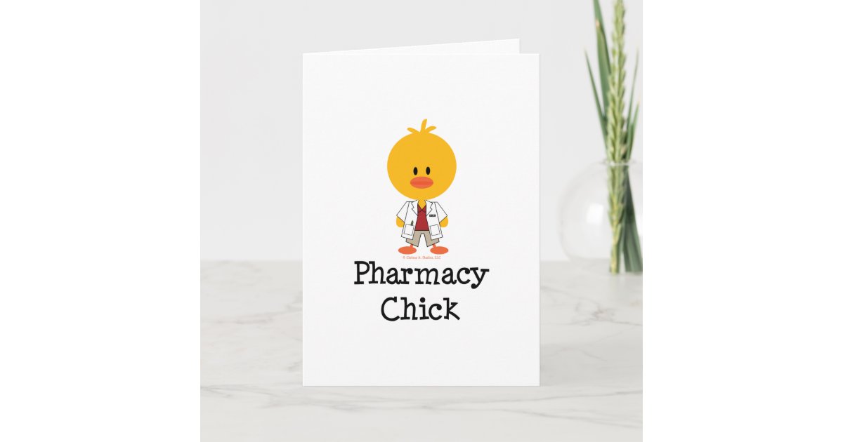 Pharmacy Chick Greeting Card Zazzle