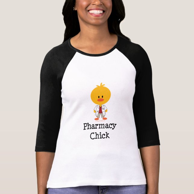 Pharmacy Chick Raglan Shirt (Front)