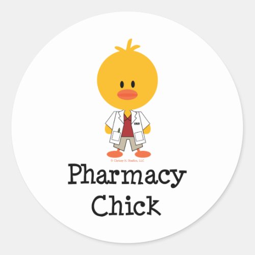 Pharmacy Chick Stickers