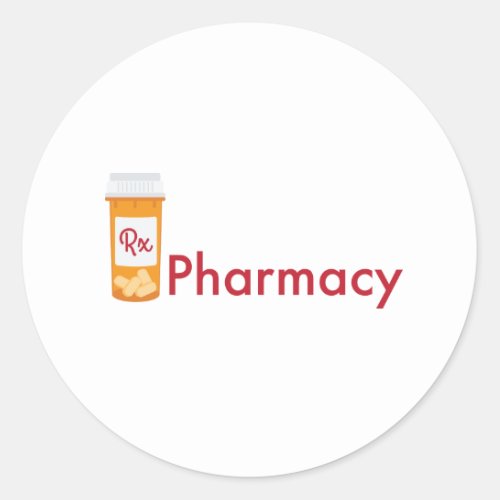 Pharmacy Classic Round Sticker