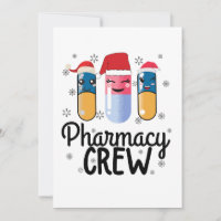 Funny Christmas Pharmacy Crew Cute Gifts Snowflakes Christmas