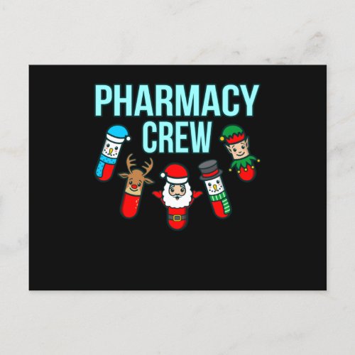 Pharmacy Crew Pharmacist Technician PharmD Graphic Postcard