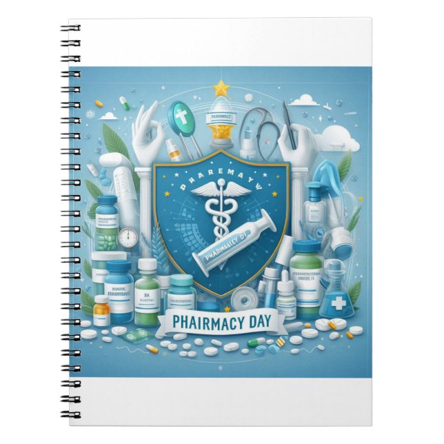 "Pharmacy Day: Honoring the Pillars of Patient Car Notebook (Front)