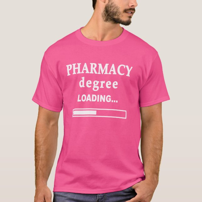 Pharmacy Degree Loading Rx Pharmacist White Coat G T-Shirt (Front)