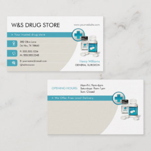 Pharmacy Drug Store Business Card