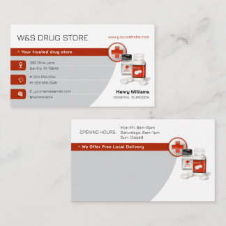 Pharmacy | Drug Store Business Card