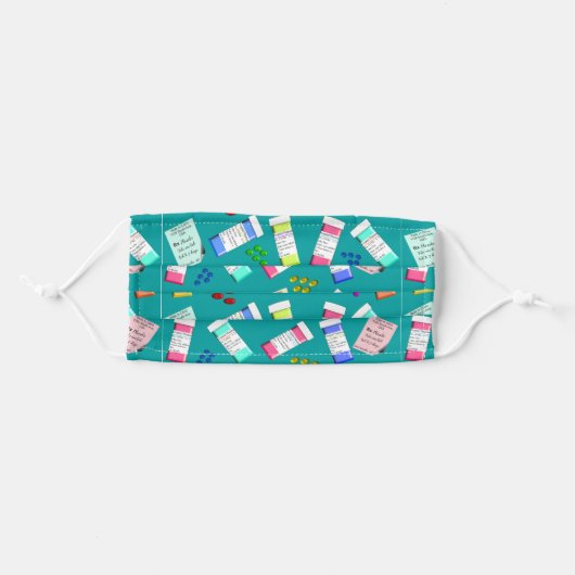 Pharmacy Face Masks Blue (Front, Folded)