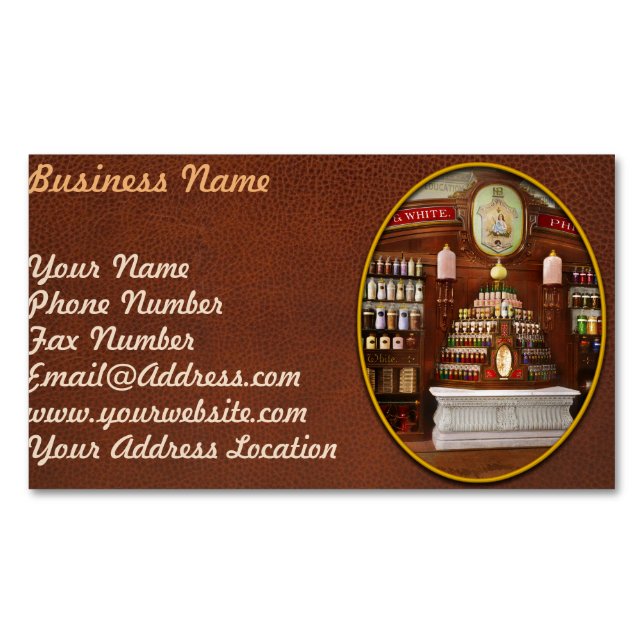 Pharmacy - Flavor Kings 1876 Business Card Magnet (Front)