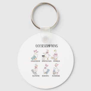 Pharmacy Funny Goose Silly Prescriptions Puns Medi Keychain