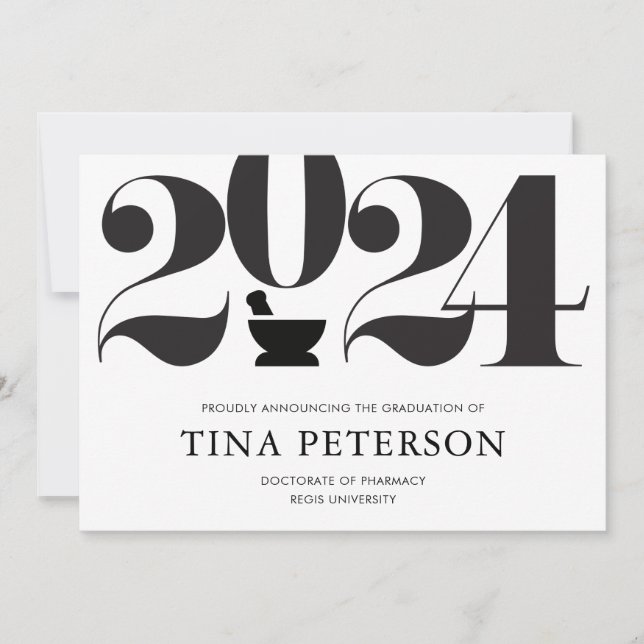Pharmacy Graduation Announcement (Front)
