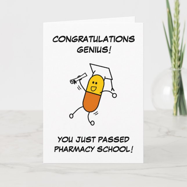 Pharmacy Graduation Greeting Card (Front)