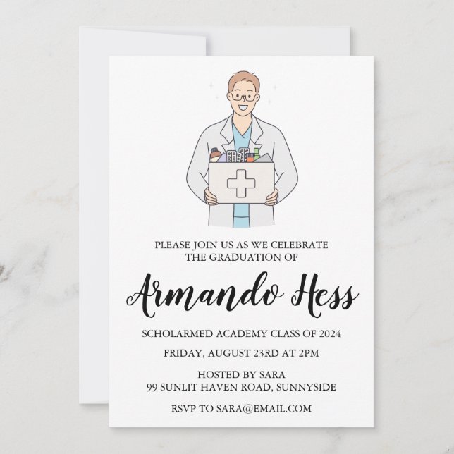 pharmacy graduation invitations (Front)