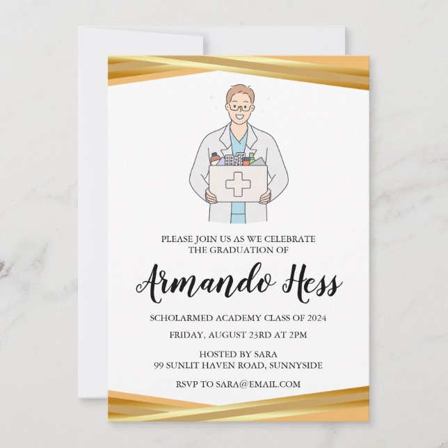 pharmacy graduation invitations (Front)