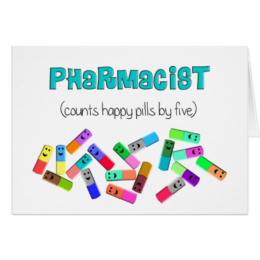 Pharmacy "Happy Pills" Design Cards (Front Horizontal)